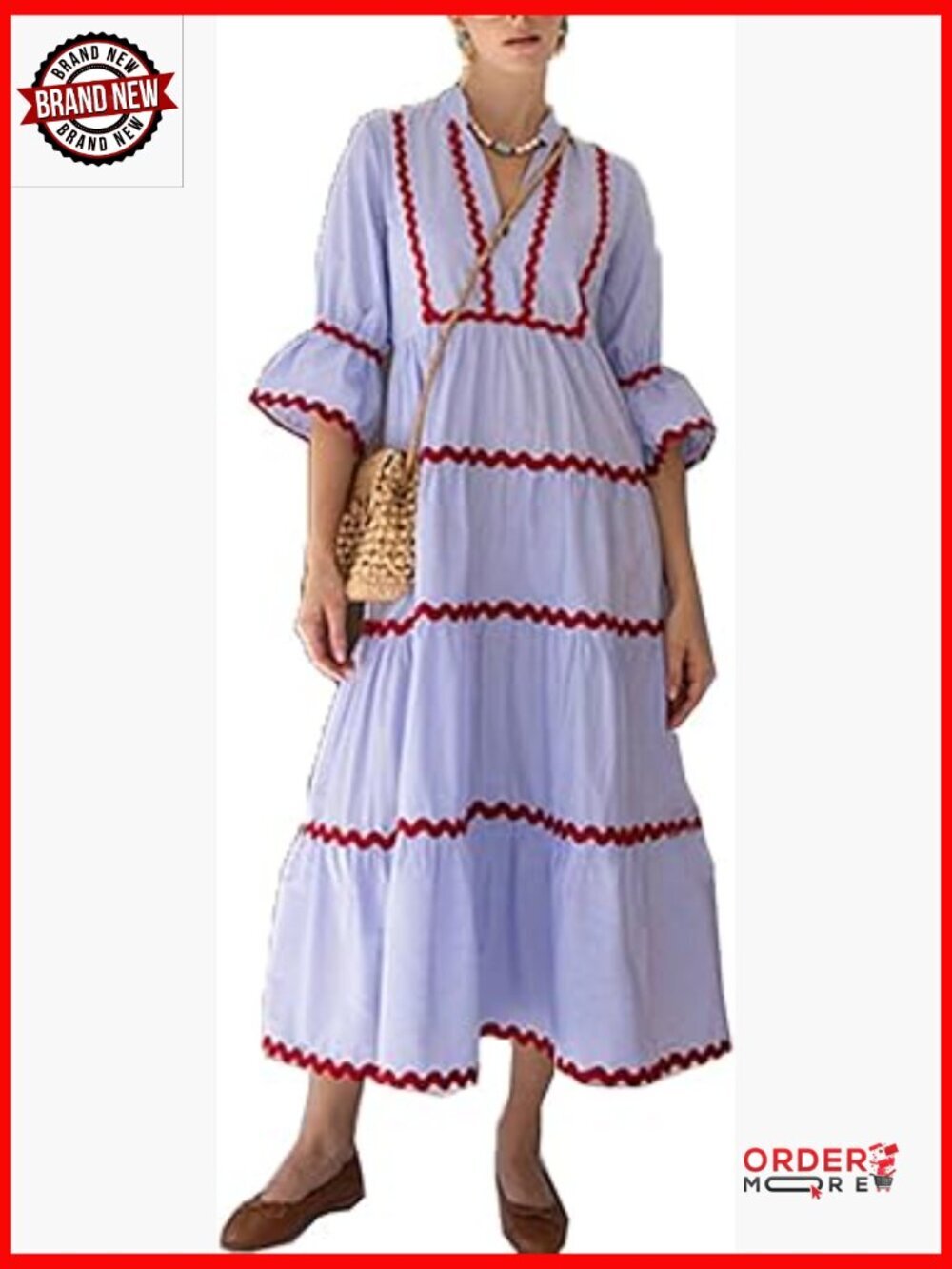 Flutter Sleeve Tiered Maxi Dress with Pockets Boho